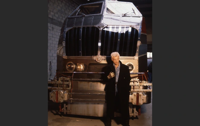 Johnny-Hallyday with the truck